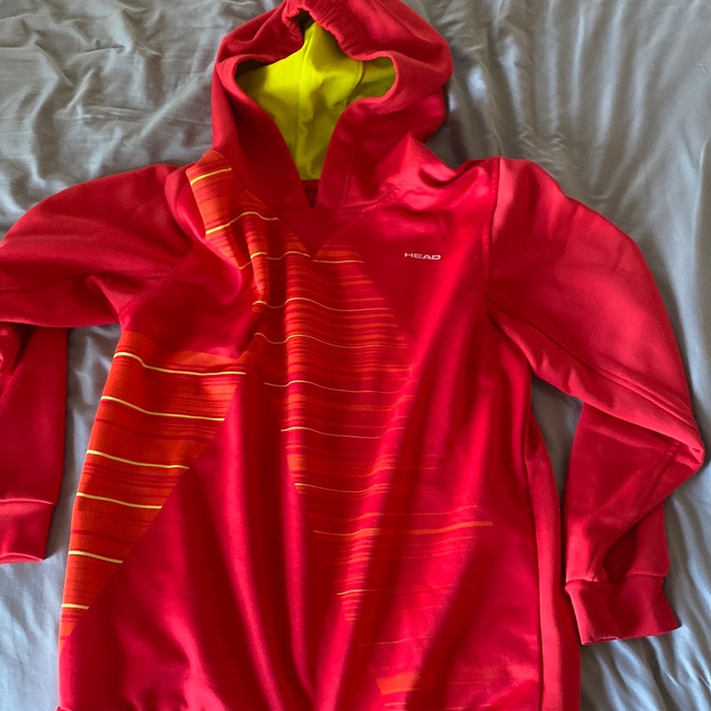 Size Youth XL Red Head Hoodie